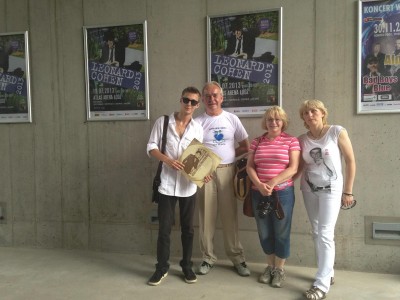 Me and some nice people whom I met before the concert.
