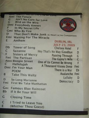 setlist 23rd july
